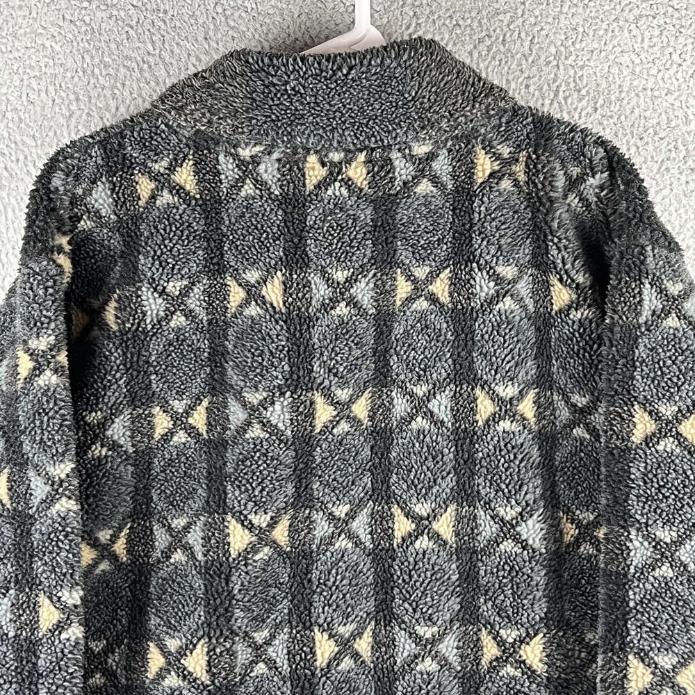 Vintage 90s North Face Snowflake 1/4 Zip Fleece Jacket Mens XL TG Aztec Pullover - Picture 7 of 12